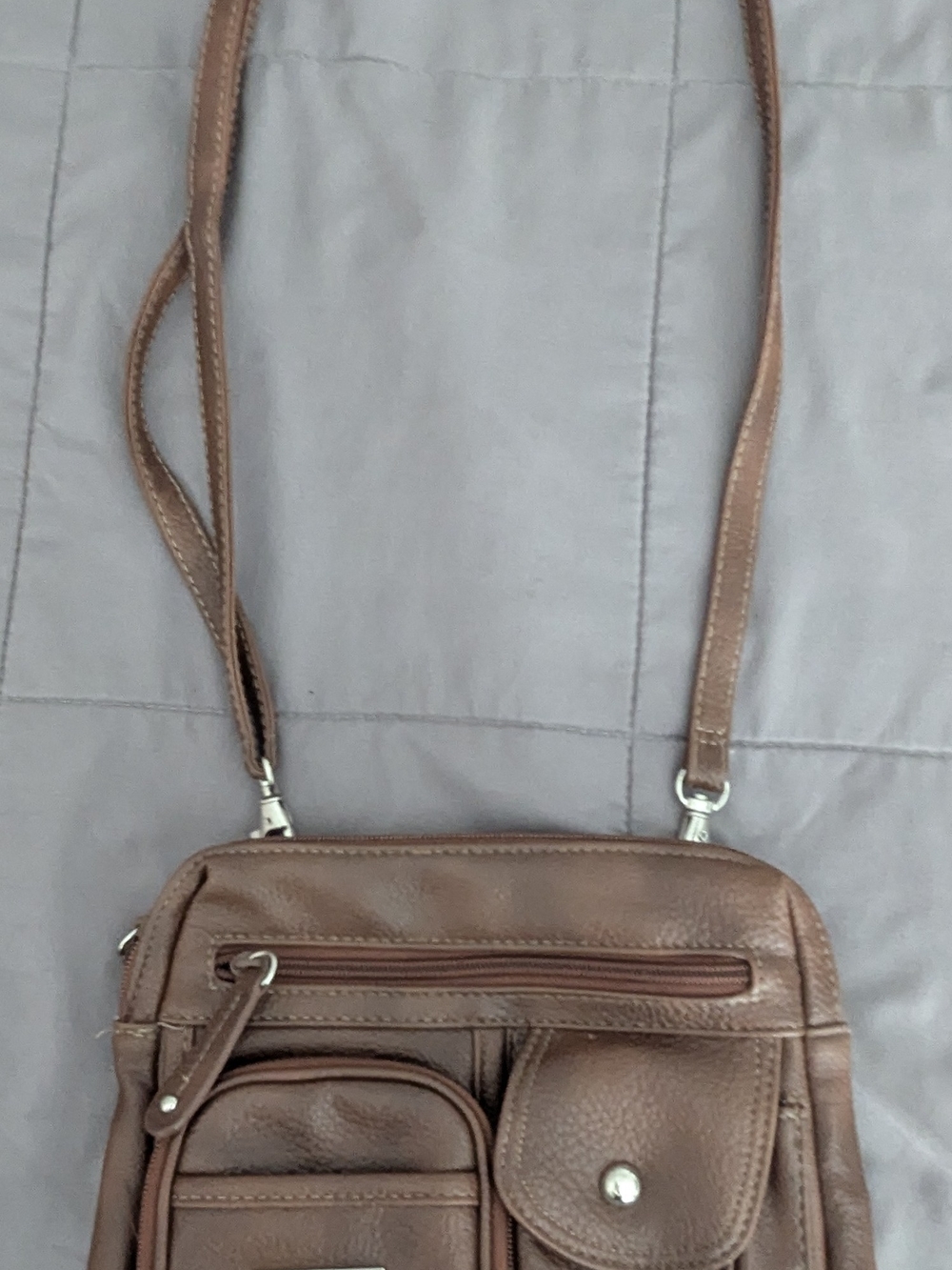 Women’s Tan Brown Crossbody Bag - Versatile Everyday Shoulder Bag